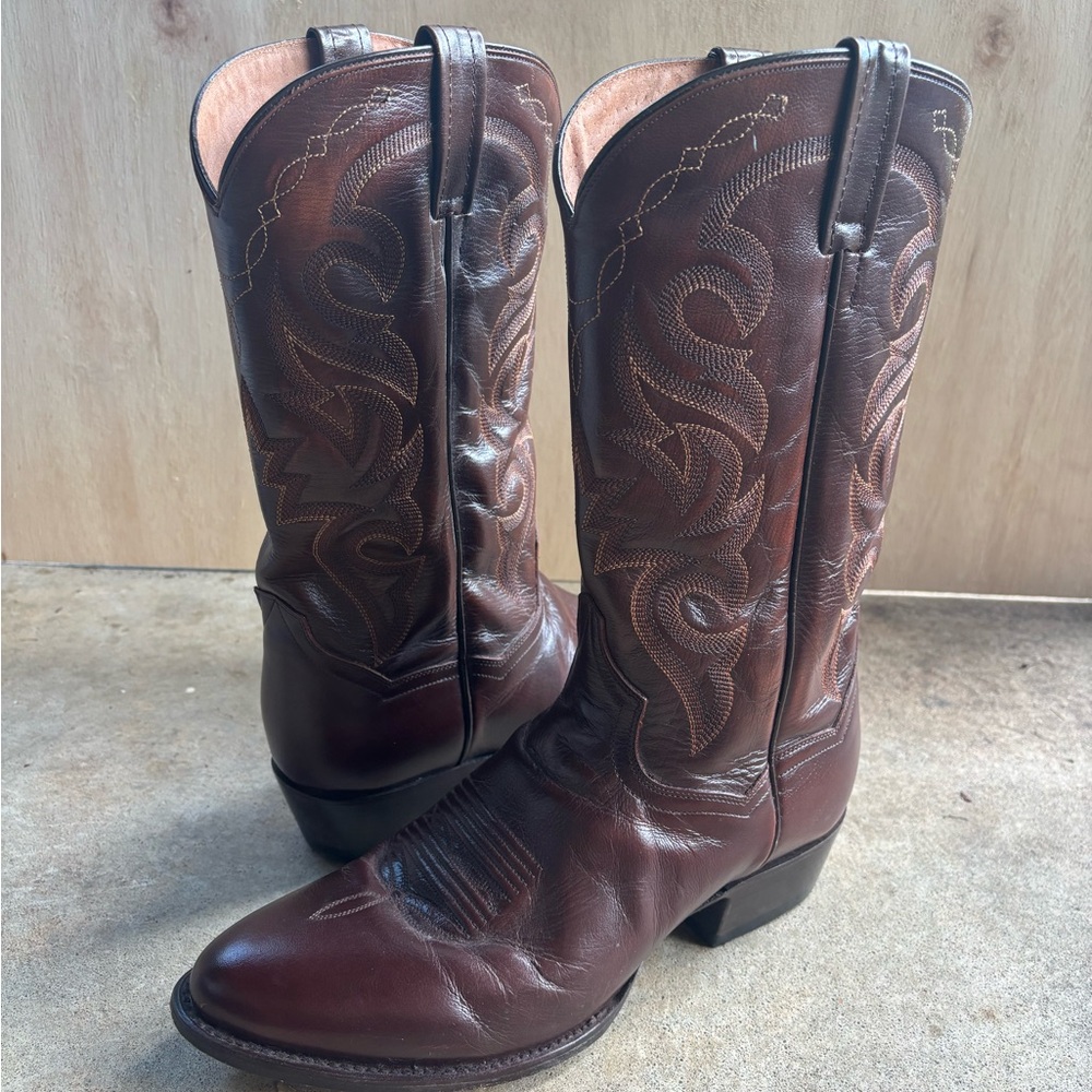 Dan Post Men’s Brown Leather Cowboy Boots DP2111R | Size 10.5 EW - Picture 12 of 15